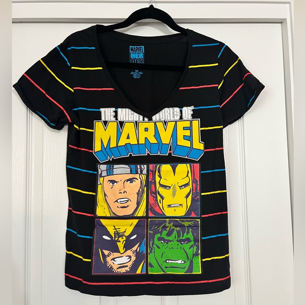 Women’s Marvel Short Sleeve V-neck Tee